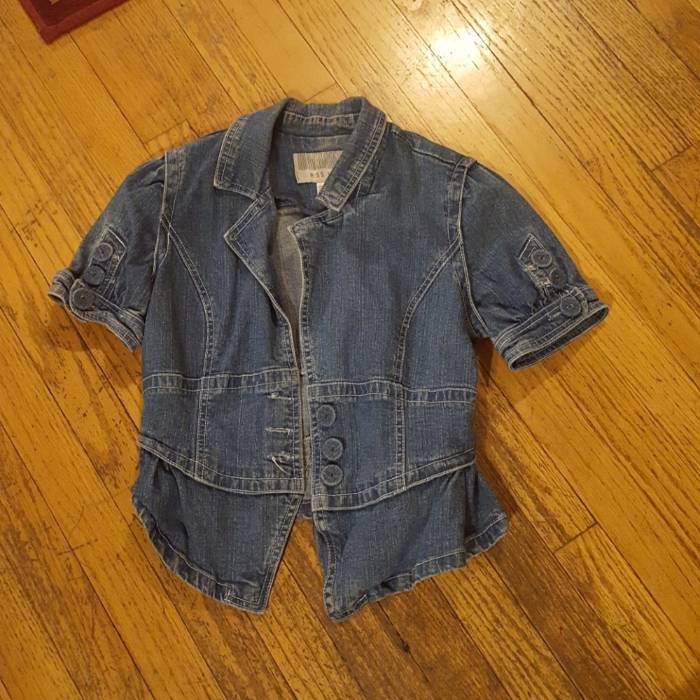 Short Sleeve Denim Vest